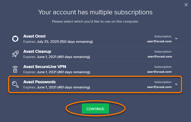 Avast activation key