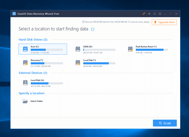 EASEUS Data Recovery Wizard for pc