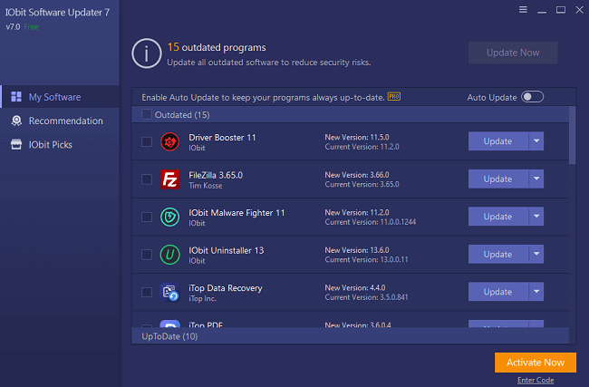 IObit Software Updater Pro for pc