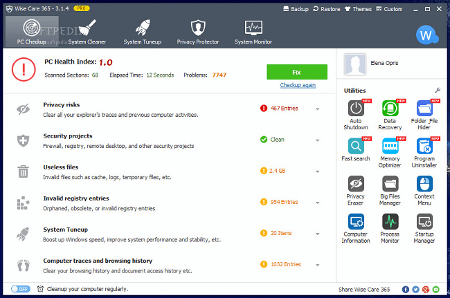 Crack Wise Care 365 Pro for pc